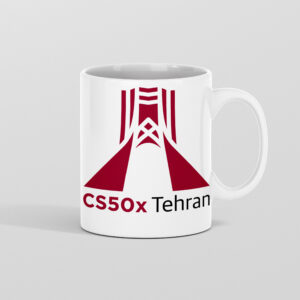 ماگ سرامیکی CS50X Tehran- برج آزادی قرمز