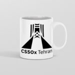 ماگ سرامیکی CS50X Tehran- برج آزادی مشکی