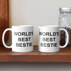 ماگ world's best bestie ماگ سرامیکی