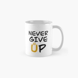 لبخند  Never Give Up ماگ سرامیکی