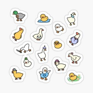 استیکر لپتاپ اردک‌‌ها