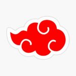 استیکر لپتاپ Naruto - Red Sticker