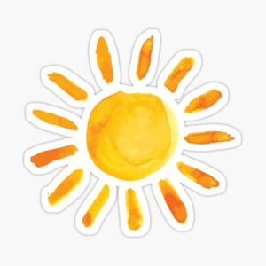 استیکر لپتاپ خورشید خانم