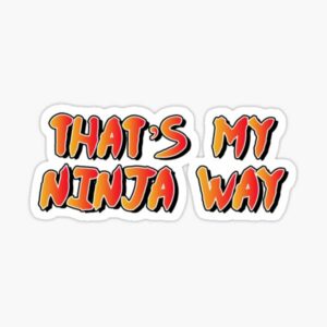 استیکر لپتاپ That's my ninja way - naruto