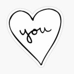 استیکر لپتاپ عاشقانه - Love
