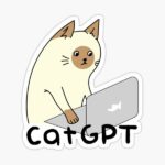 استیکر لپتاپ CatGPT