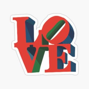 استیکر لپتاپ عاشقانه - Love