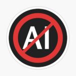 استیکر لپتاپ Anti AI