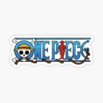 استیکر لپتاپ تایپوگرافی One Piece