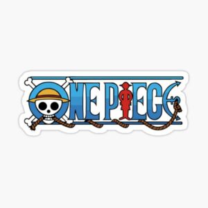 استیکر لپتاپ تایپوگرافی One Piece