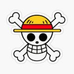 استیکر لپتاپ لوگوی one piece