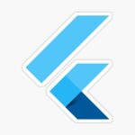 استیکر لپتاپ لوگوی فلاتر - Flutter