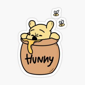 استیکر لپتاپ پو - ظرف عسل