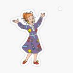 استیکر لپتاپ سفرهای علمی - خانم فریزل