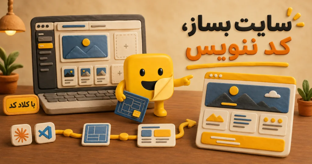 ساخت وب سایت با کلاد کد