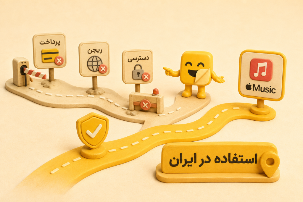 روش استفاده از Apple Music در ایران