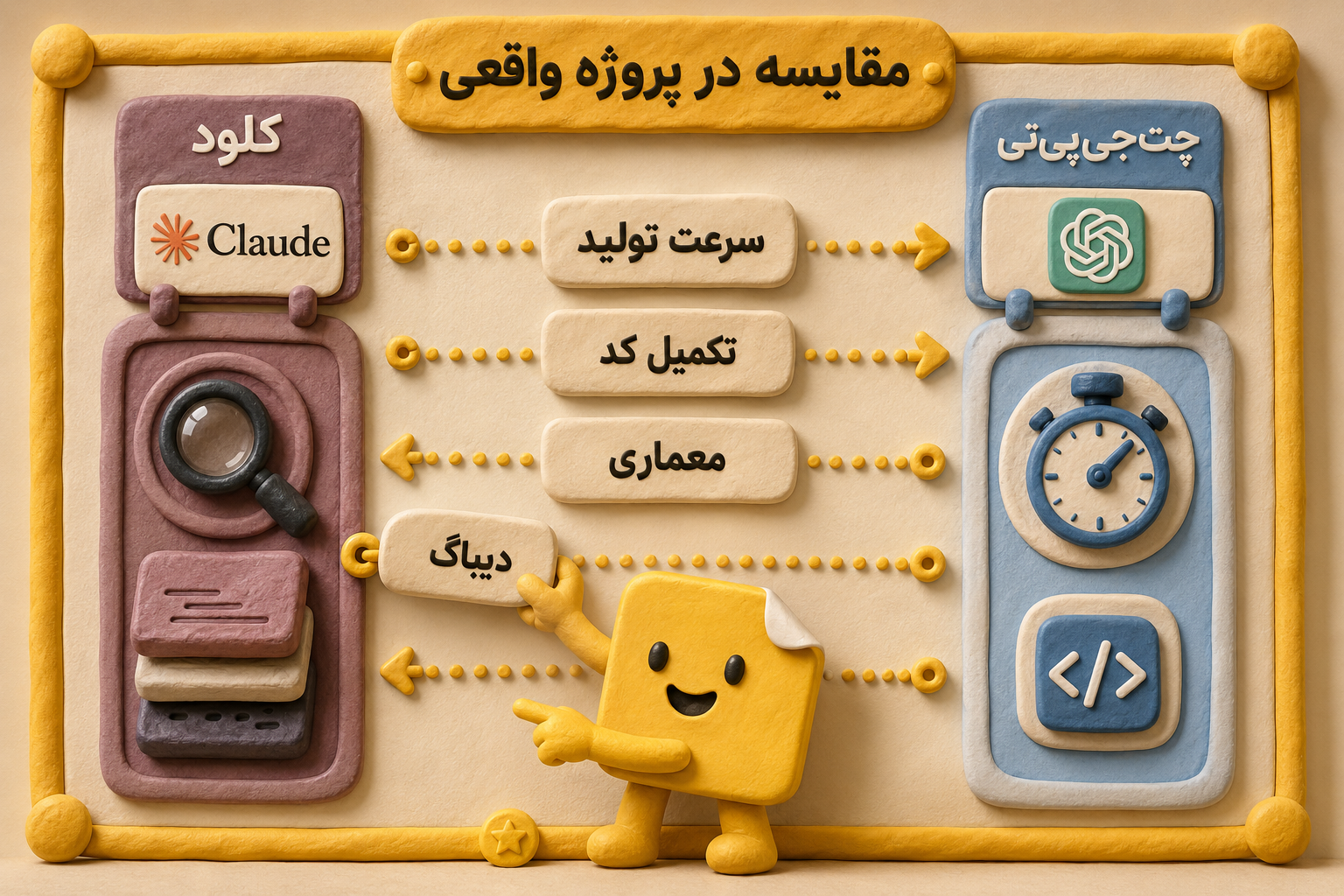 روش آزمون واقعی ChatGPT و Claude در پروژههای کدنویسی