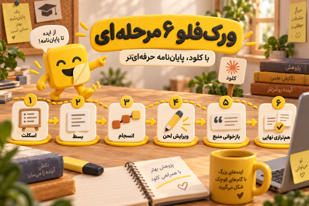 ‏claude برای پایان نامه