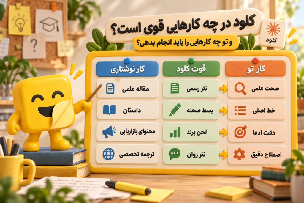 ‏claude برای پایان نامه