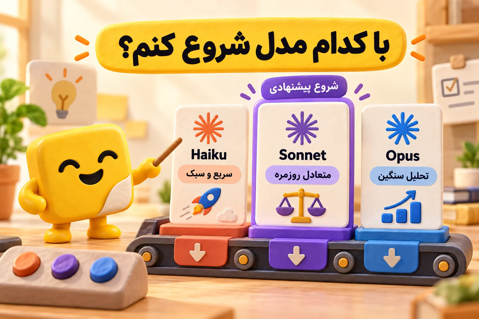 انتخاب مدل Claude API: Haiku سریع و سبک، Sonnet متعادل برای کار روزمره و Opus برای تحلیل سنگین