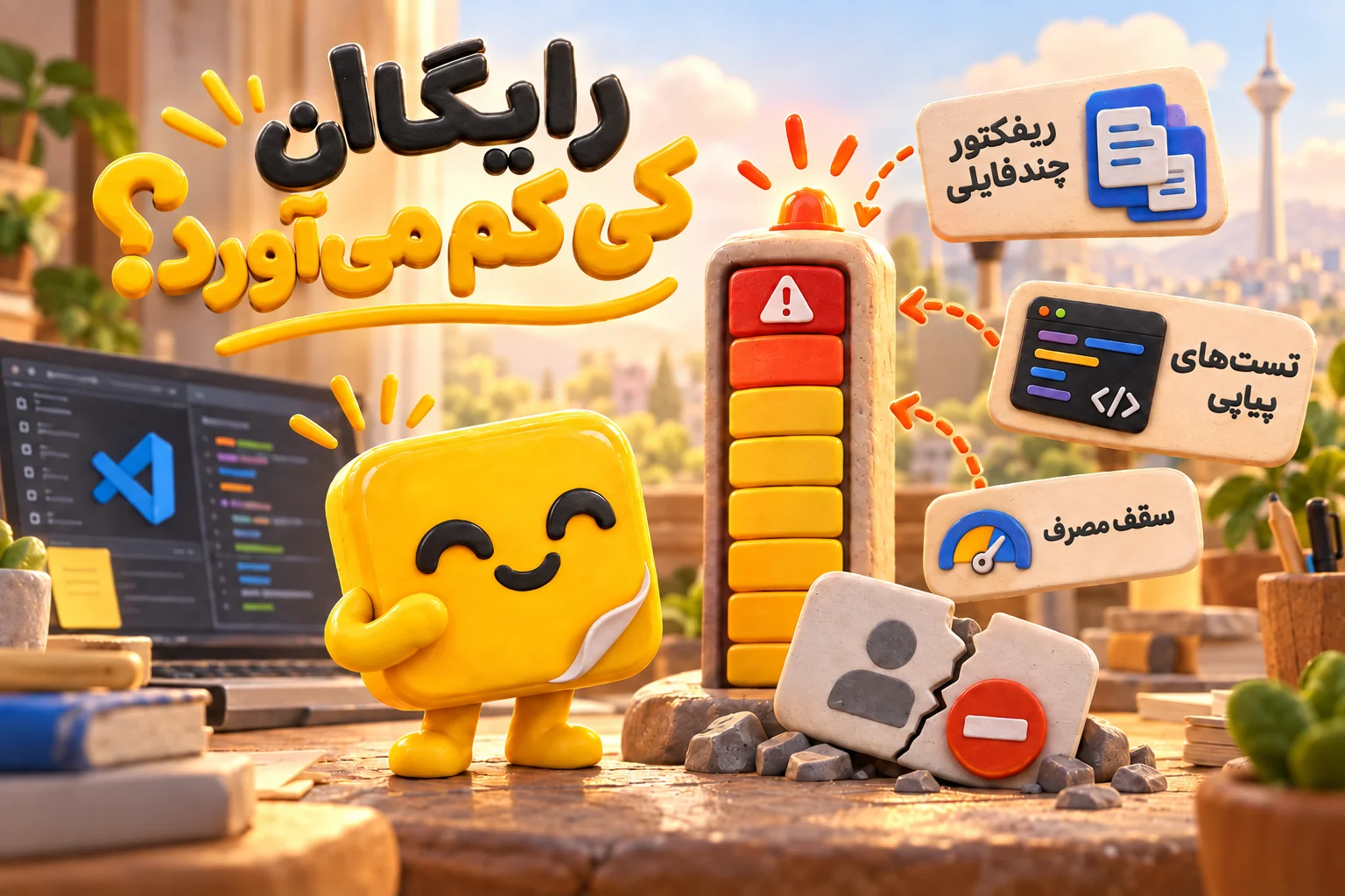 نشانههای کم آوردن نسخه رایگان Cursor؛ رسیدن به سقف مصرف، تستهای پیاپی و ریفکتور چندفایلی