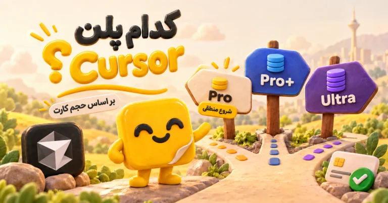 راهنمای خرید اکانت Cursor؛ تابلوهای مسیر Pro، Pro+ و Ultra برای انتخاب پلن بر اساس حجم کار