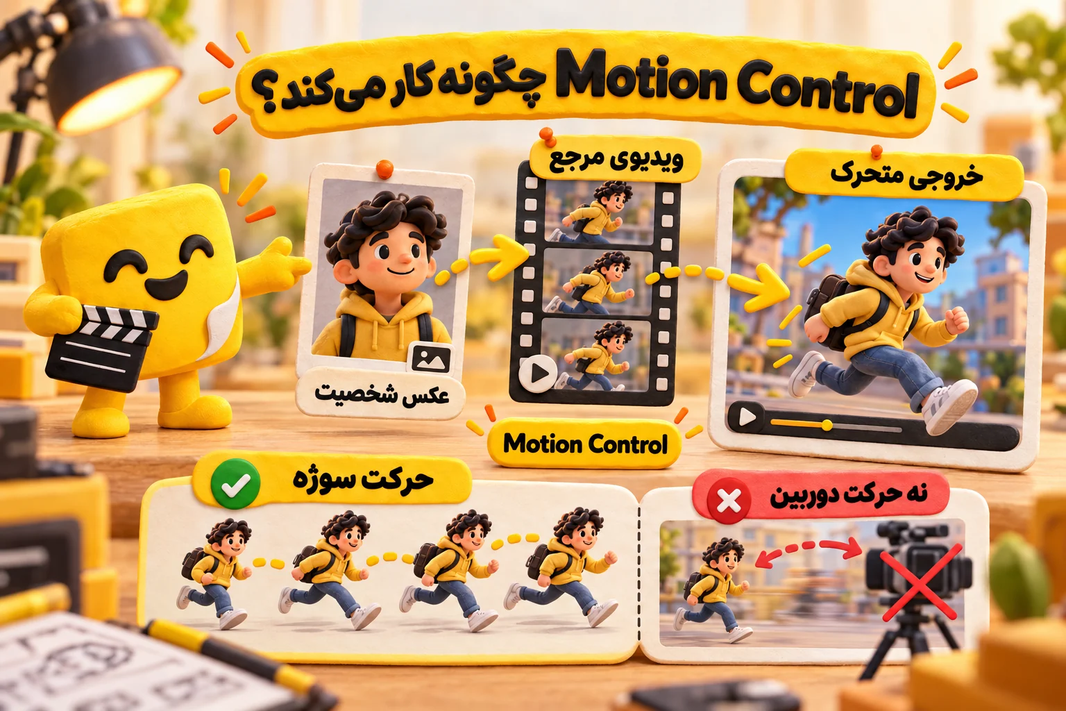 Motion Control در Higgsfield چطور کار میکنه: عکس شخصیت و ویدیوی مرجع، خروجی متحرک با حرکت سوژه نه حرکت دوربین