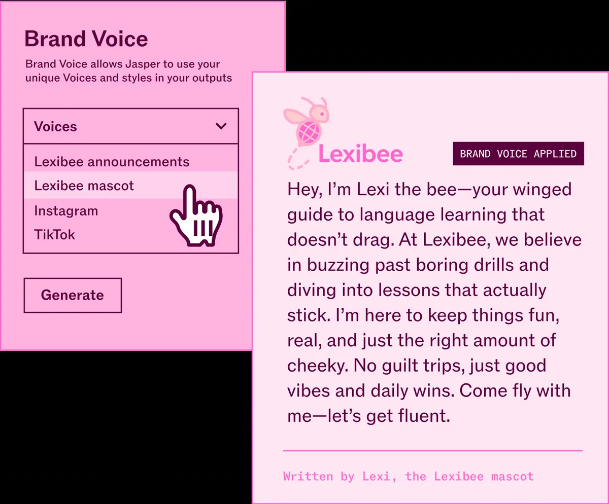 انتخاب Brand Voice در Jasper
