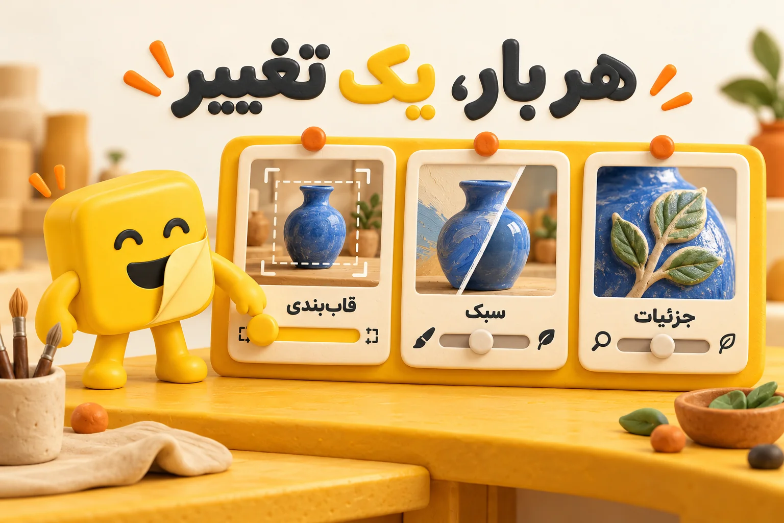 راهنمای تصویری اصلاح قاببندی، سبک و جزئیات بهصورت جداگانه